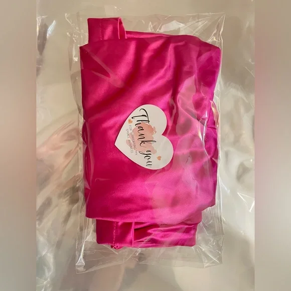 **Never Worn**Spaghetti Strap BARBIECORE Satin Midi Cocktail Dress-Rose | Small - Picture 11 of 11